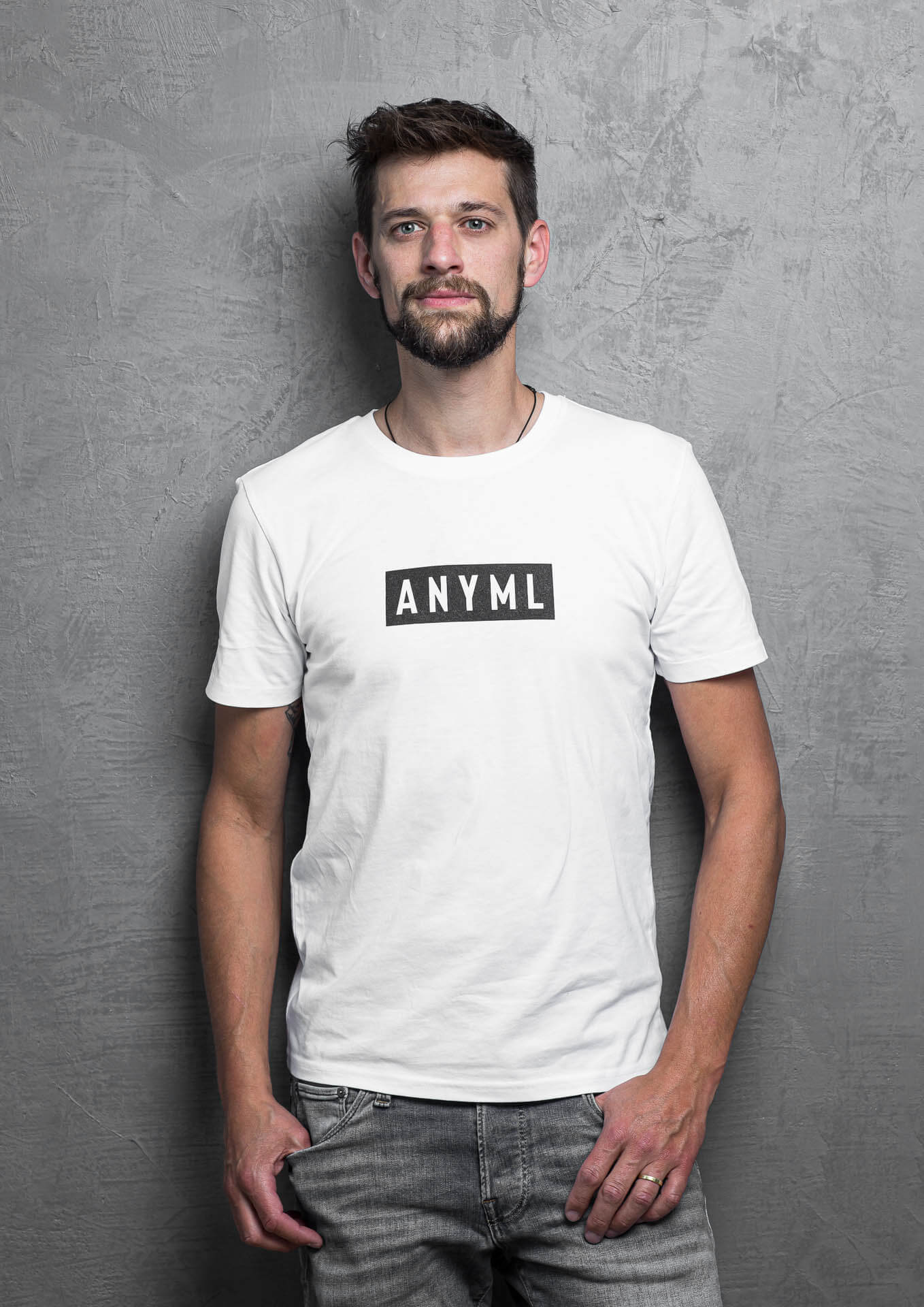 ANYML Shirt - Logo White 4